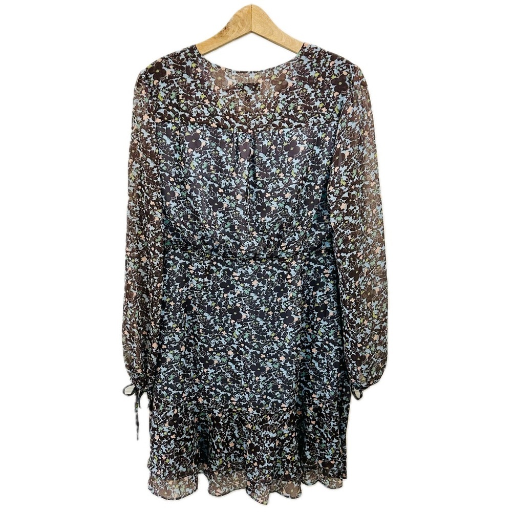 NWT Ted Baker Cherela Dress size 3 / 8 long sleeve printed mini - Picture 2 of 15